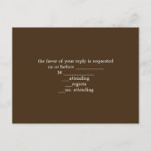 素朴な西部の田舎の農場の古い結婚納屋 インビテーションポストカード (裏面)