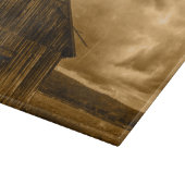 素朴な西部の田舎の農家の古い倉庫 カッティングボード (角)