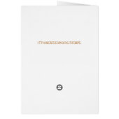 素朴な西部の納屋の木製の蹄鉄の結婚式 (裏面)