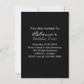 素朴な西部カントリーのロデオコウボー靴 招待状 (裏面)