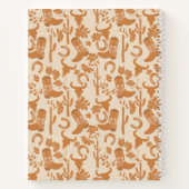 素朴な西部カントリーカウボーイブーツのレシピ ノートブック (裏面)