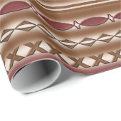 素朴な西部パターン包装紙 ラッピングペーパー (ロールコーナー)