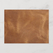 素朴な西革の結婚式の日付を保存 案内ポストカード (裏面)