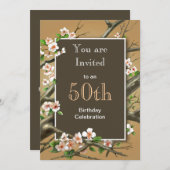 素朴な誕生会 招待状 (正面/裏面)