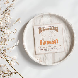 素朴な豚のロースト 招待状