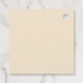 素朴な赤いゲウムと蝶の花 フェイバータグ (裏面)