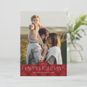 素朴な赤い格子縞 2 枚の写真 シーズンカード (スタンド正面)