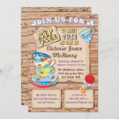 素朴な赤ちゃんのお披露目会招待状 招待状 (正面/裏面)