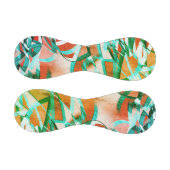 素朴な赤みがかったオレンジに青またはシアンの縞模様 野球ボール (パネル)