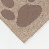 素朴な足 フリースブランケット (角)