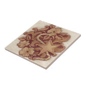 素朴な蹄鉄のカウボーイの西欧諸国の花柄 タイル (側面)