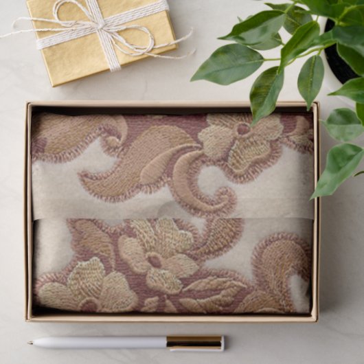 素朴な蹄鉄の女性のカーボーイの西欧諸国の花柄 薄葉紙 (ギフト)