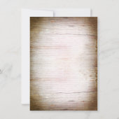 素朴な蹄鉄木保存日付カード セーブザデート (裏面)