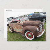 素朴な車 ポストカード (正面/裏面)