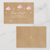 素朴な輝き輝きおむつくじベビーシャワー エンクロージャーカード (正面/裏面)