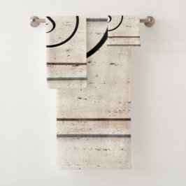 素朴な農家のモノグラムタオルセット バスタオルセット