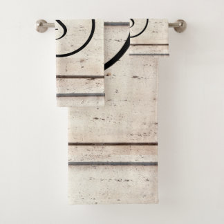 素朴な農家のモノグラムタオルセット バスタオルセット