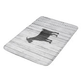 素朴な農家のヤギ木パネル バスマット (アングル)