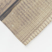 素朴な農家の納屋の木製の月桂樹の姓 フリースブランケット (角)