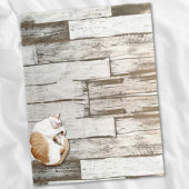 素朴な農家の納屋ベージュ灰色の白い木目 フリースブランケット