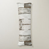 素朴な農家の納屋ベージュ灰色の白い木目 ボディピロー (正面縦)