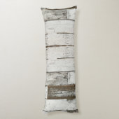 素朴な農家の納屋ベージュ灰色の白い木目 ボディピロー (裏面 (縦))