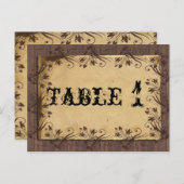 素朴な農村の納屋の木の美しさのテーブルナンバー ポストカード (正面/裏面)