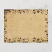 素朴な農村の納屋の木の美しさのテーブルナンバー ポストカード (裏面)