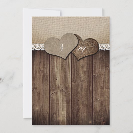 素朴な農村の納屋の裏庭の結婚式の招待状 招待状 (裏面)