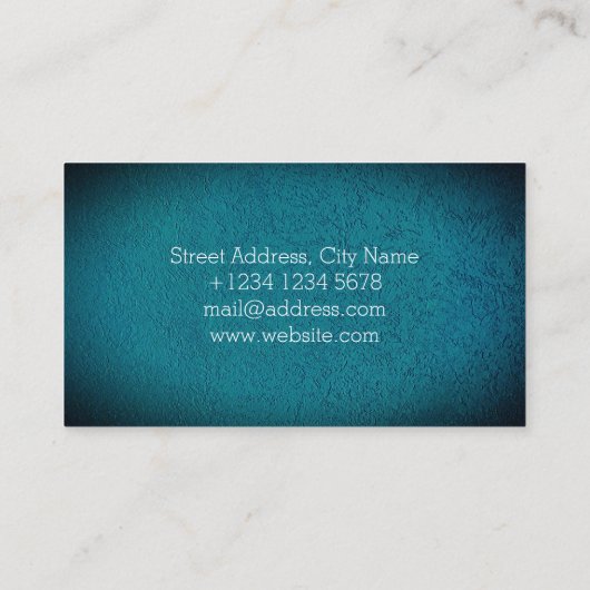 素朴な通りの壁の質 名刺 (裏面)