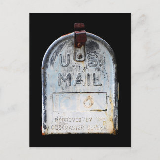 素朴な郵便箱の肖像 ポストカード