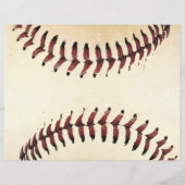 素朴な野球の糸 スクラップブッキング用カードストック (裏面)