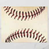 素朴な野球の糸 スクラップブッキング用カードストック (正面)