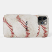 素朴な野球エレガントの名モダン前を追加クール Case-Mate iPhoneケース (裏面(横))