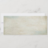 素朴な野球チケットのベイビーシャワー 招待状 (裏面)