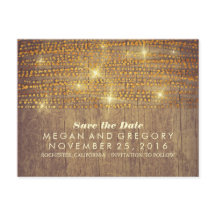 素朴な金ゴールドグリッター紙吹雪ライトは日付を保存