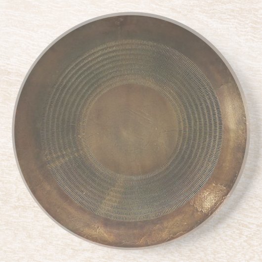 素朴な金属のコースター コースター (正面)