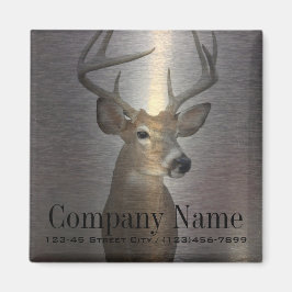 素朴な金属の西カントリーの鹿建築 マグネット