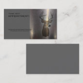 素朴な金属の西欧諸国のシカの建築 予約カード (正面/裏面)