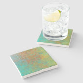 素朴な銅 ストーンコースター (横)