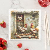 素朴な隠れ家風の紙ナプキン (インサイチュ)