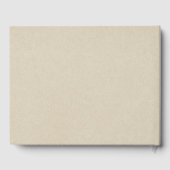 素朴な雄と雌の鹿、黒い白樺の結婚式 ゲストブック (裏面)