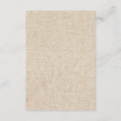 素朴な青いアジサイのレースと麻の披露宴 エンクロージャーカード (裏面)