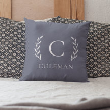 素朴な青のイニシャル名　屋内屋外