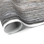 素朴な風化させた木製のビーチのパネル ラッピングペーパー (ロールコーナー)