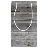 素朴な風化させた木製の壁 スモールペーパーバッグ (正面)