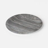 素朴な風化させた木製の壁 ペーパープレート (アングル)