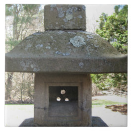 素朴な風化させた石造りのランタン タイル