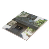 素朴な風化させた石造りのランタン タイル (側面)