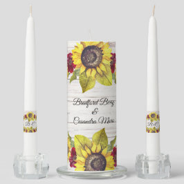 素朴な風化した白い木の新婦新郎ひまわり